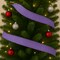 Designer’s Shop WR 63-5168 2.5” x 10 yard Holiday Purple Burlap wired edge ribbons